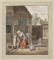 TvB T 104
<br/>
Vrouw en kinderen bij waterpomp
<br/>
<em>Janson, Johannes Christiaan (1763-1823)</em>